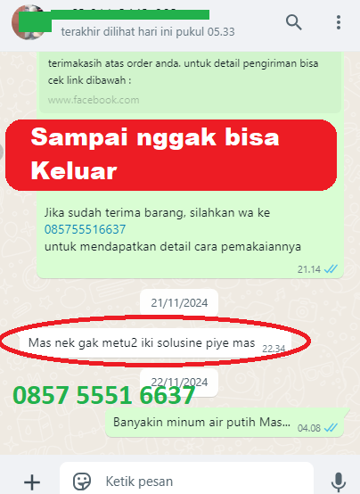 Screenshot testimoni pelanggan pertama